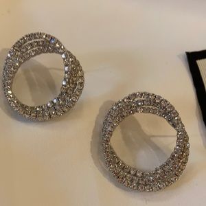 A bit of bling triple hoops.